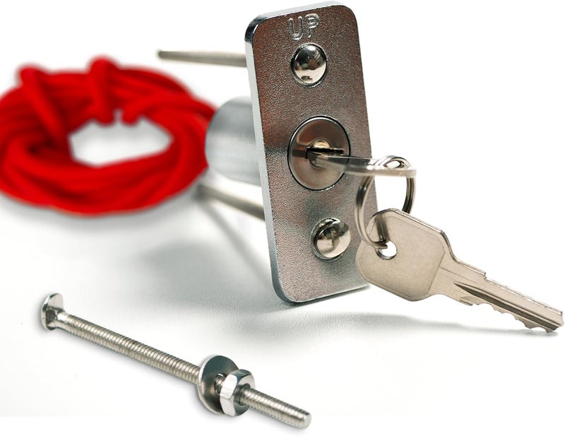 Granatan Emergency Release Lock Kit with Nylon Cord, Universal Garage Door Opener Quick Release Lock Disconnect Key Lock - Image 1
